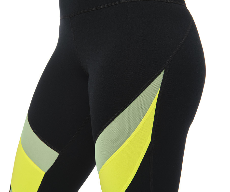 Zumba Color Blocked High Waisted Ankle Leggings
